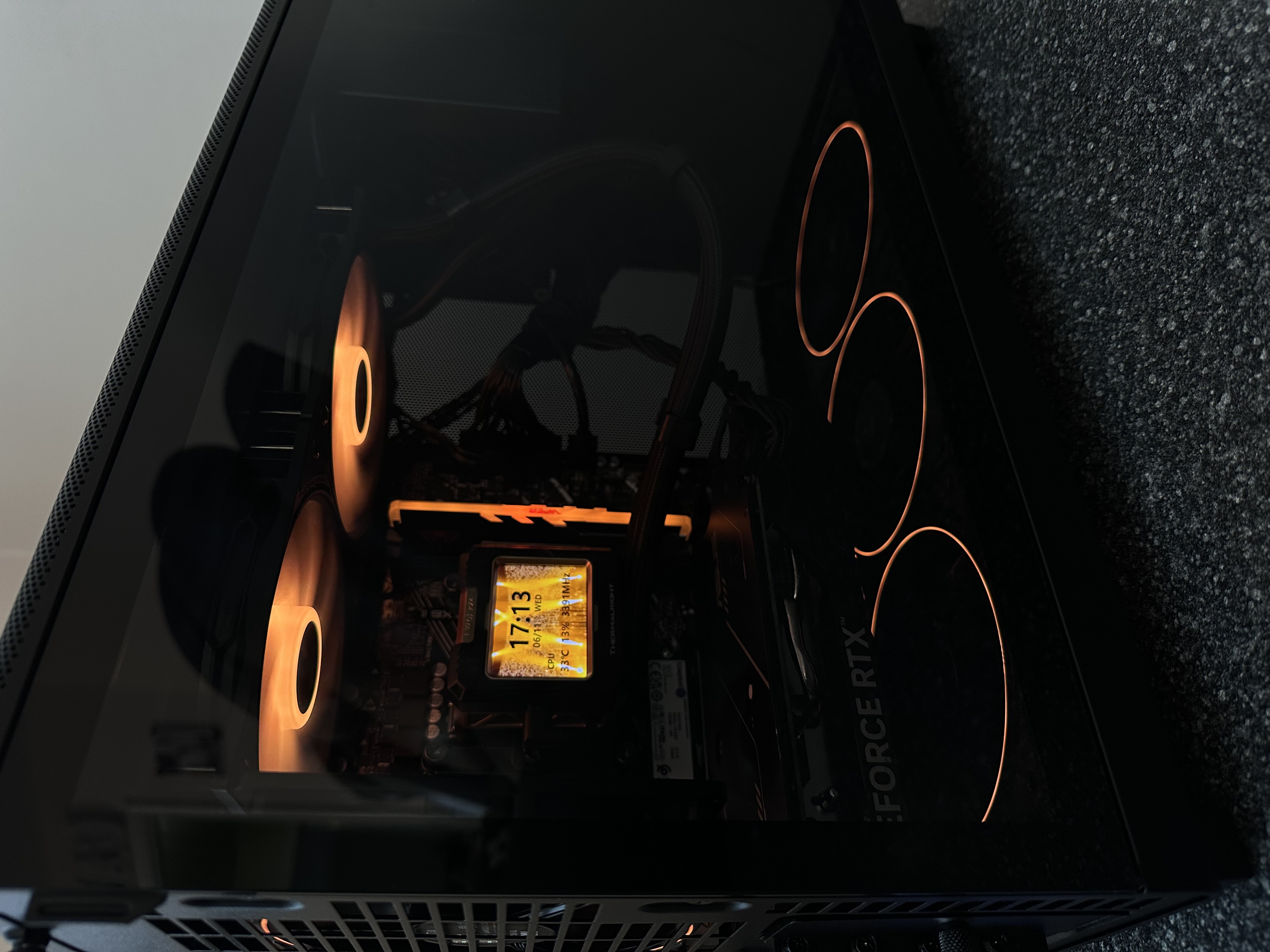 Custom desktop computer assembly